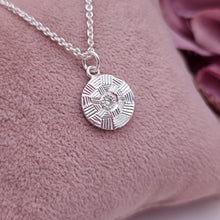 Patchwork Hand Engraved Pendant