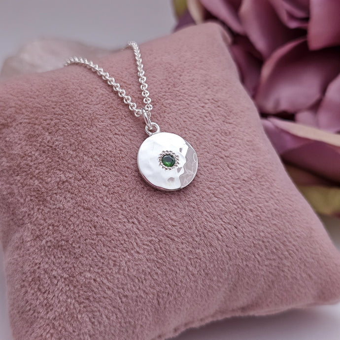 Tsavorite Garnet Stellar Pendant