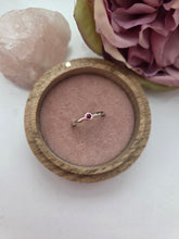 Silver stacking pebble ring. Hammer finish. Size K