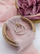Leaf Fragments Large Double Ring Pendant