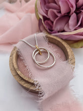 Leaf Fragments Large Double Ring Pendant