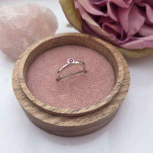 Silver stacking pebble ring. Hammer finish. Size K