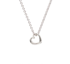 Andra Mini Heart Necklace Silver